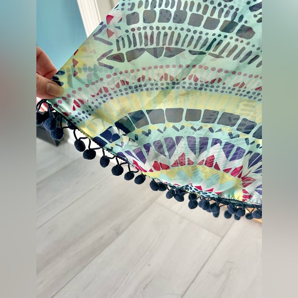 Ocean Drive, size Medium. Beach boho festival sheer tank. EUC - Picture 2 of 5